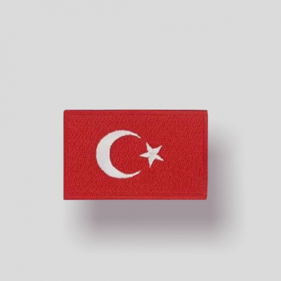 Türk Bayrağı Desenli Patch