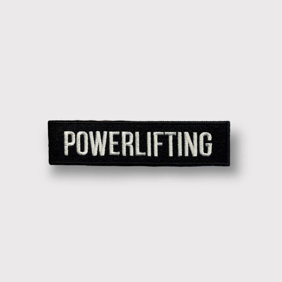 Powerlifting Desenli Patch